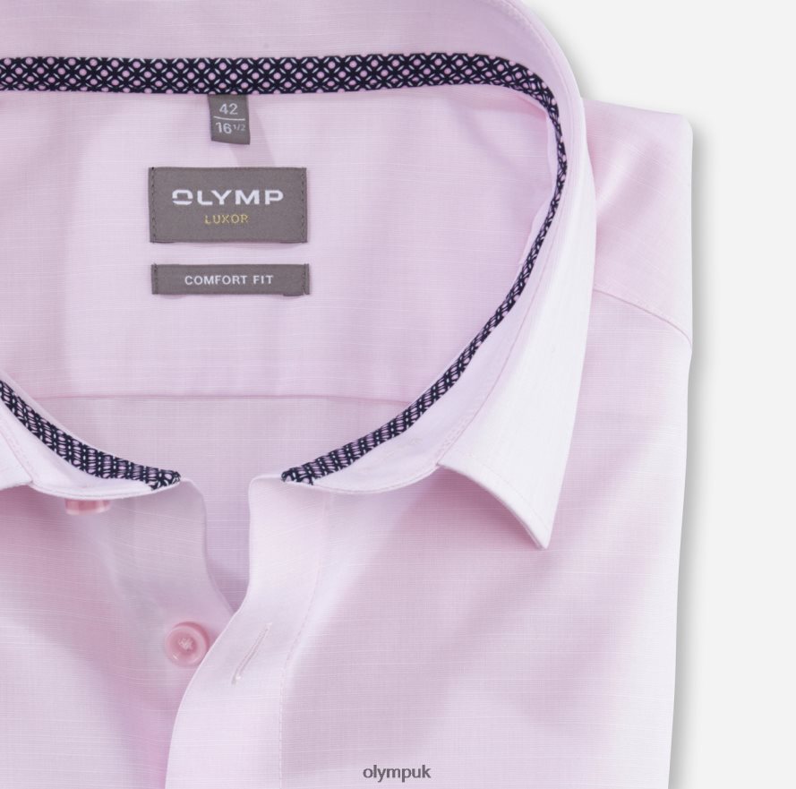 Clothing OLYMP Luxor Comfort Fit, Business Shirt, New Kent, Rose NZ22L1648