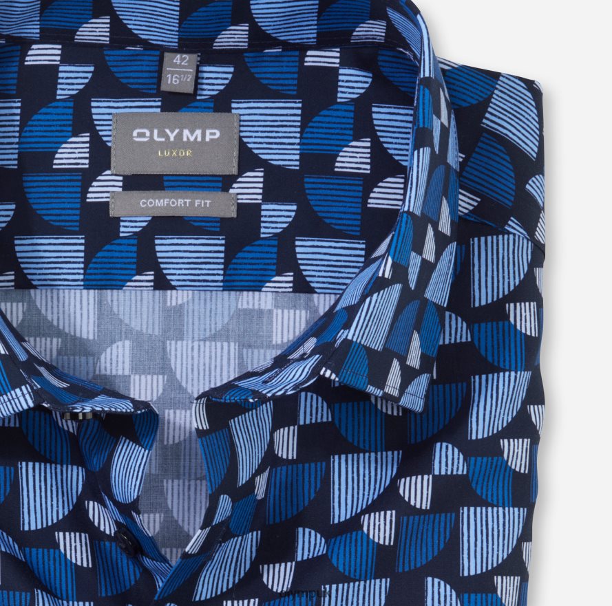 Clothing OLYMP Luxor Comfort Fit, Business Shirt, New Kent, Royal NZ22L1522