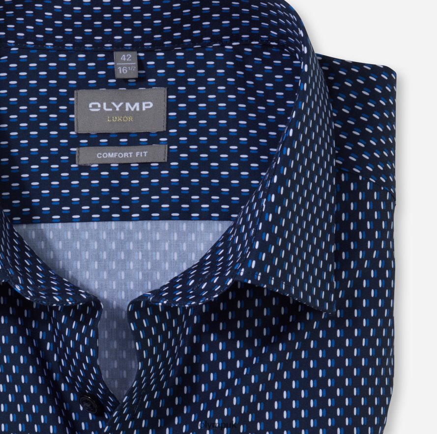 Clothing OLYMP Luxor Comfort Fit, Business Shirt, New Kent, Royal NZ22L1563