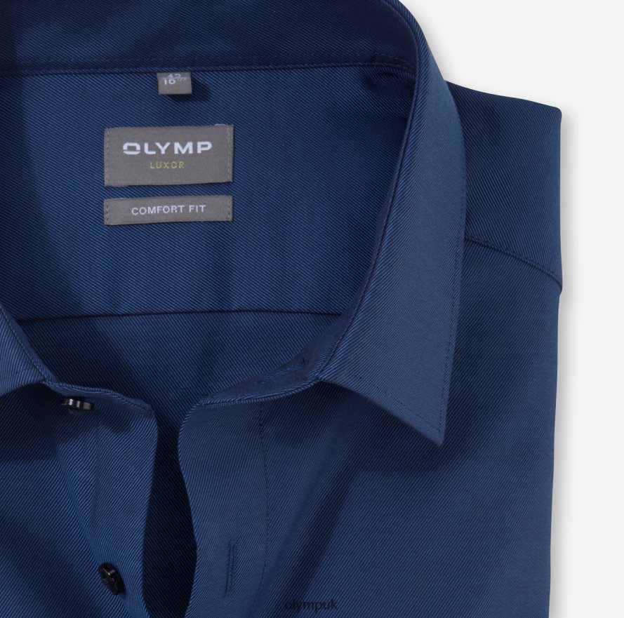 Clothing OLYMP Luxor Comfort Fit, Business Shirt, New Kent, Smoke Blue NZ22L1579
