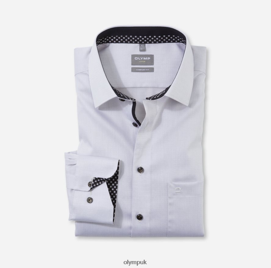 Clothing OLYMP Luxor Comfort Fit, Business Shirt, New Kent, Taupe NZ22L1524