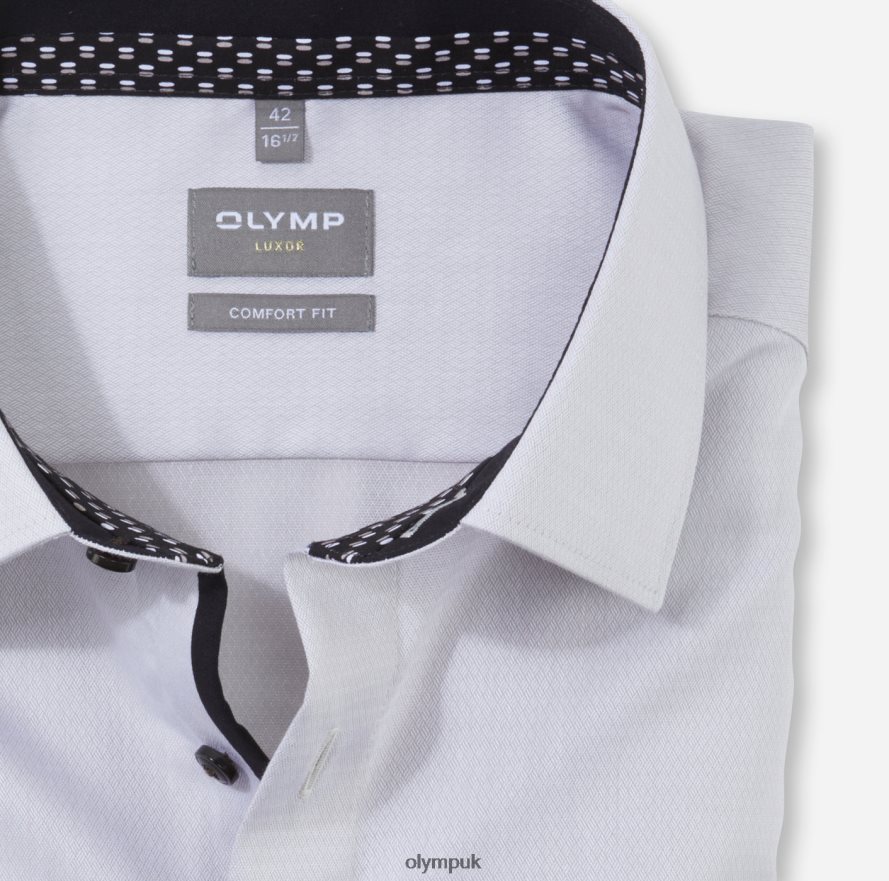 Clothing OLYMP Luxor Comfort Fit, Business Shirt, New Kent, Taupe NZ22L1524