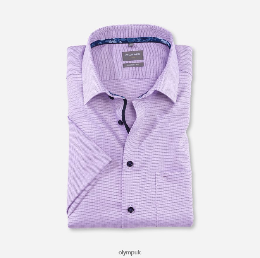 Clothing OLYMP Luxor Comfort Fit, Business Shirt, New Kent, Violet NZ22L1654