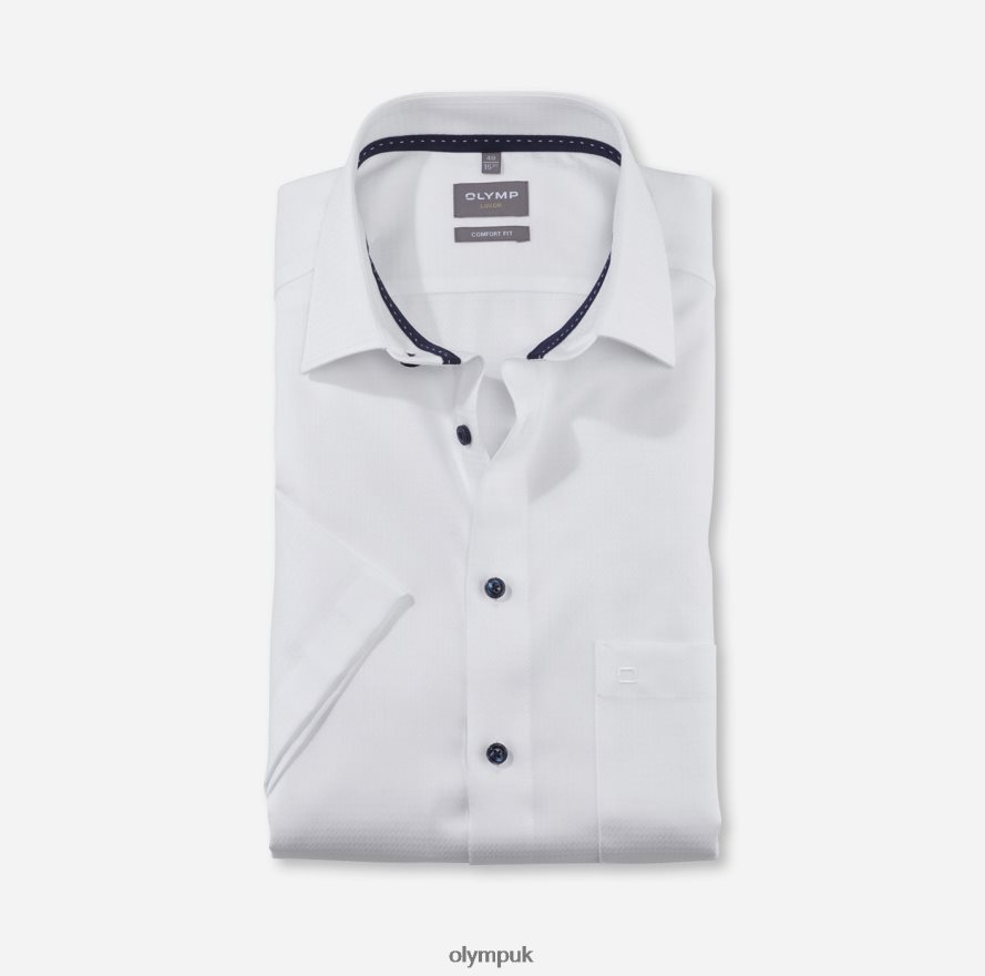 Clothing OLYMP Luxor Comfort Fit, Business Shirt, New Kent, White NZ22L1474