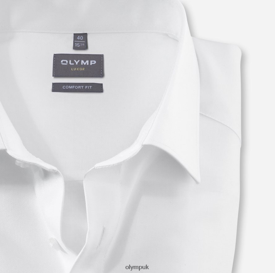 Clothing OLYMP Luxor Comfort Fit, Business Shirt, New Kent, White NZ22L1577