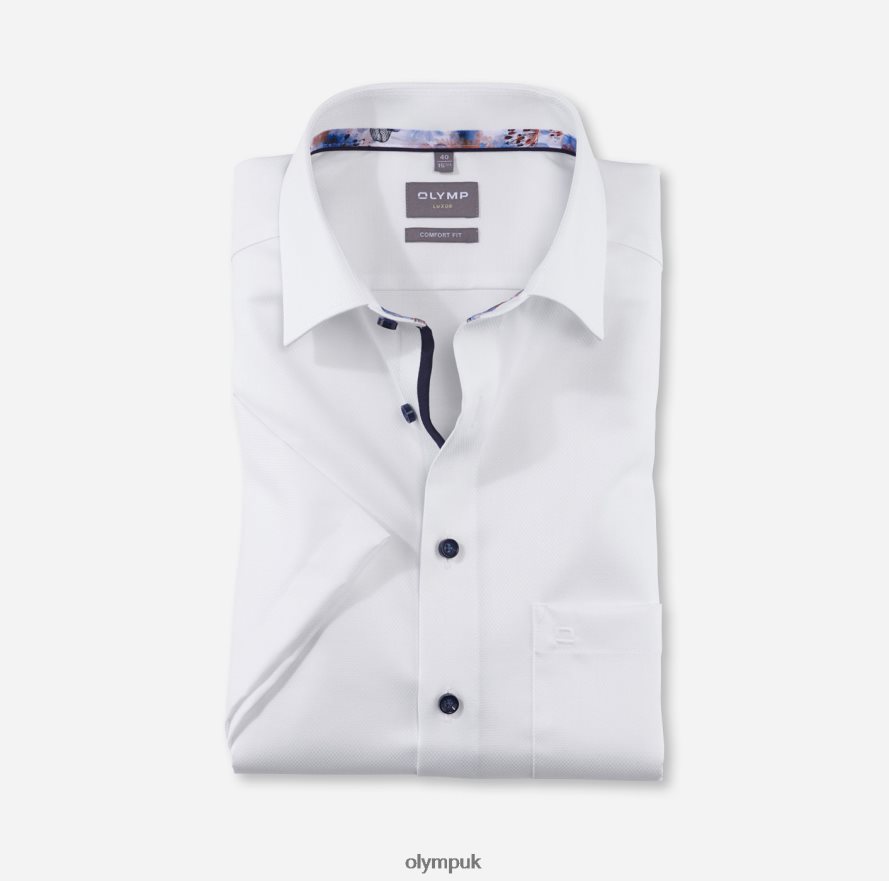 Clothing OLYMP Luxor Comfort Fit, Business Shirt, New Kent, White NZ22L1621