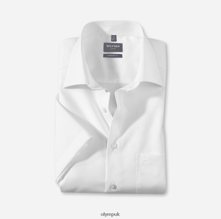 Clothing OLYMP Luxor Comfort Fit, Business Shirt, New Kent, White NZ22L1691