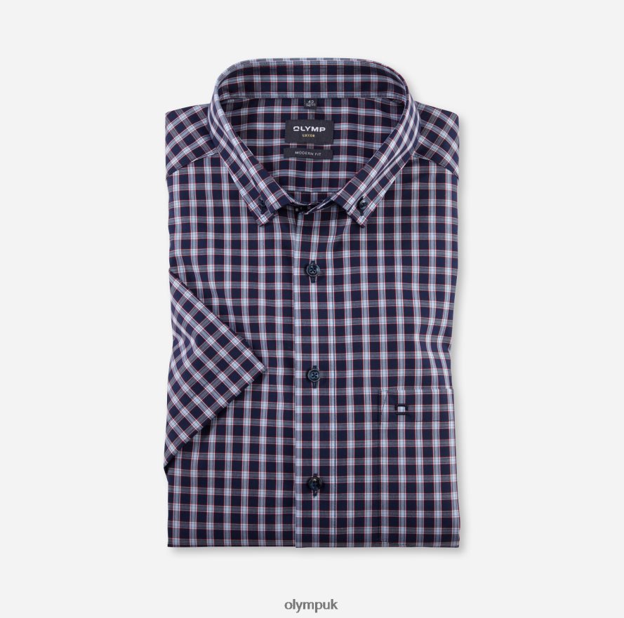 Clothing OLYMP Luxor Modern Fit, Business Shirt, Button-Down, Red NZ22L1137