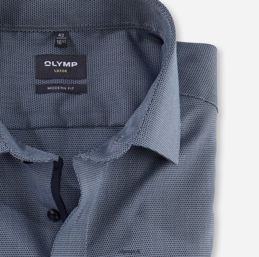 Clothing OLYMP Luxor Modern Fit, Business Shirt, Global Kent, Bleu NZ22L945