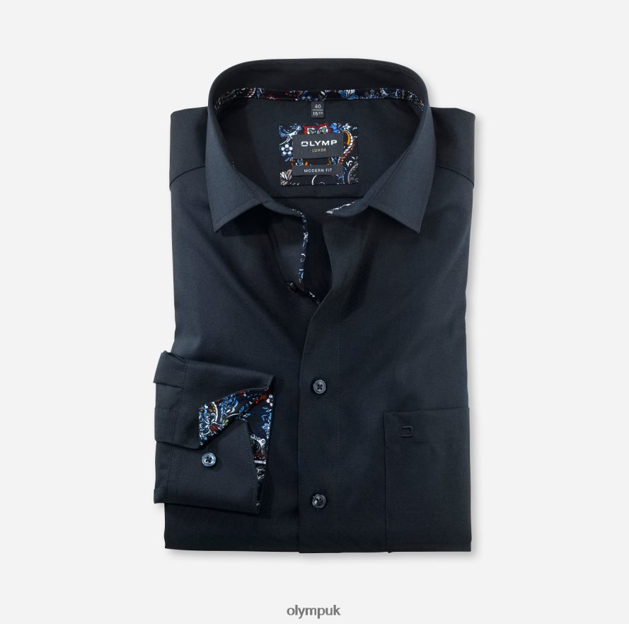 Clothing OLYMP Luxor Modern Fit, Business Shirt, Global Kent, Cobalt NZ22L1302