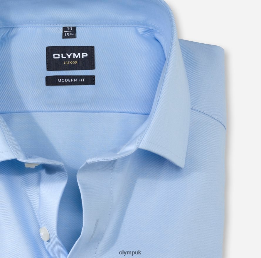 Clothing OLYMP Luxor Modern Fit, Business Shirt, Global Kent, Light Blue NZ22L1002