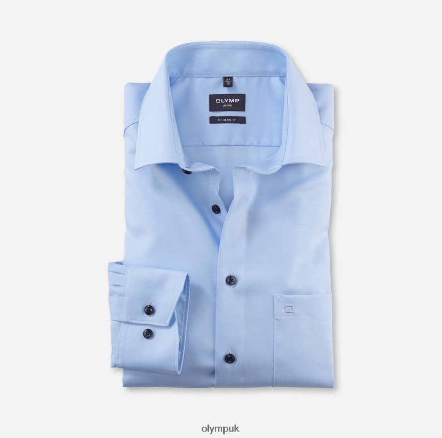 Clothing OLYMP Luxor Modern Fit, Business Shirt, Global Kent, Light Blue NZ22L958
