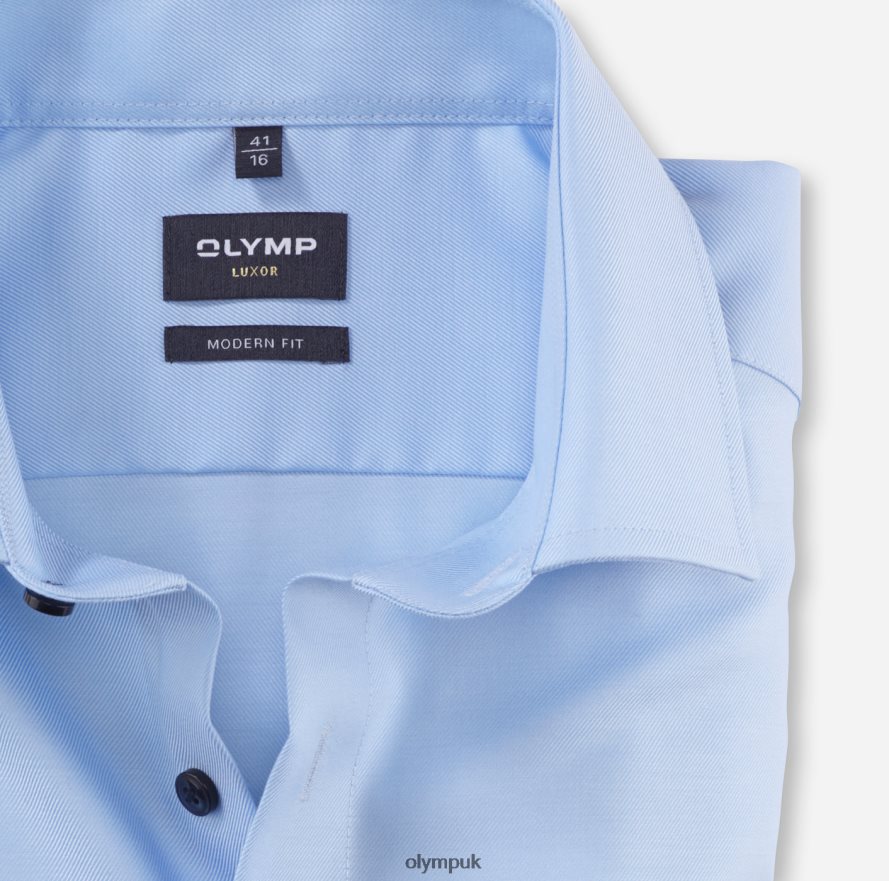Clothing OLYMP Luxor Modern Fit, Business Shirt, Global Kent, Light Blue NZ22L958