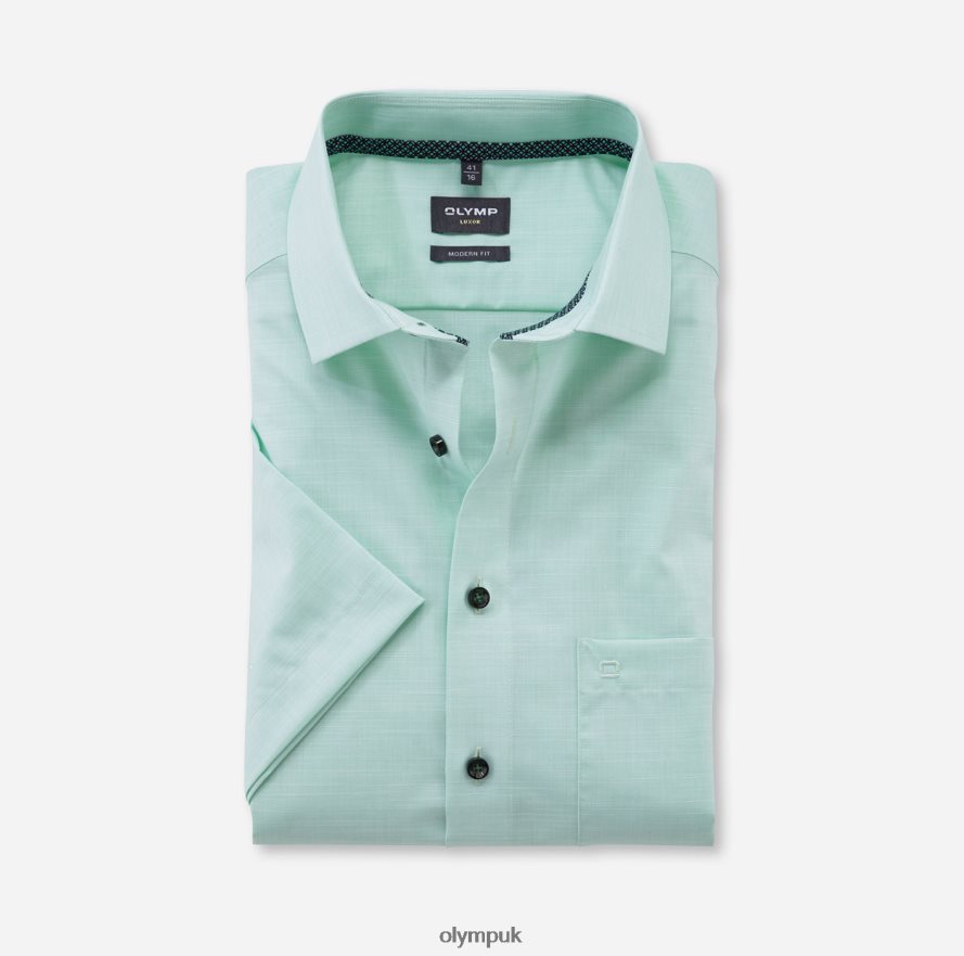 Clothing OLYMP Luxor Modern Fit, Business Shirt, Global Kent, Light Green NZ22L1201