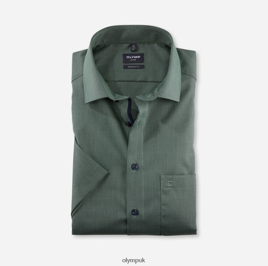 Clothing OLYMP Luxor Modern Fit, Business Shirt, Global Kent, Light Green NZ22L1248