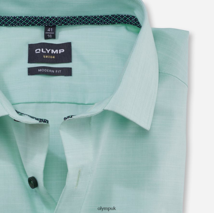 Clothing OLYMP Luxor Modern Fit, Business Shirt, Global Kent, Light Green NZ22L1306