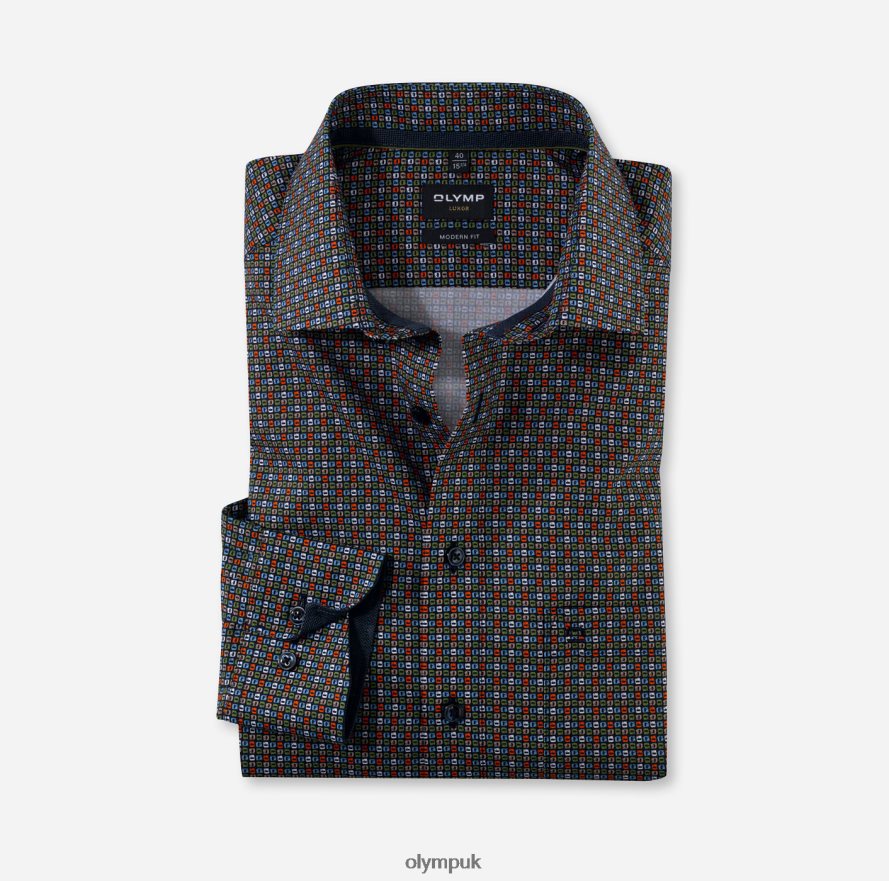 Clothing OLYMP Luxor Modern Fit, Business Shirt, Global Kent, Lime NZ22L1142