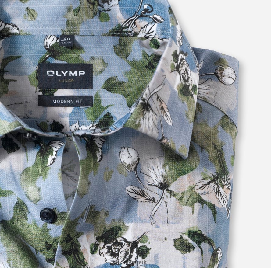 Clothing OLYMP Luxor Modern Fit, Business Shirt, Global Kent, Lime NZ22L916