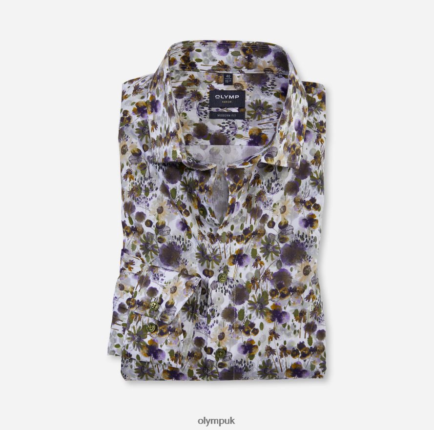 Clothing OLYMP Luxor Modern Fit, Business Shirt, Global Kent, Lime NZ22L931