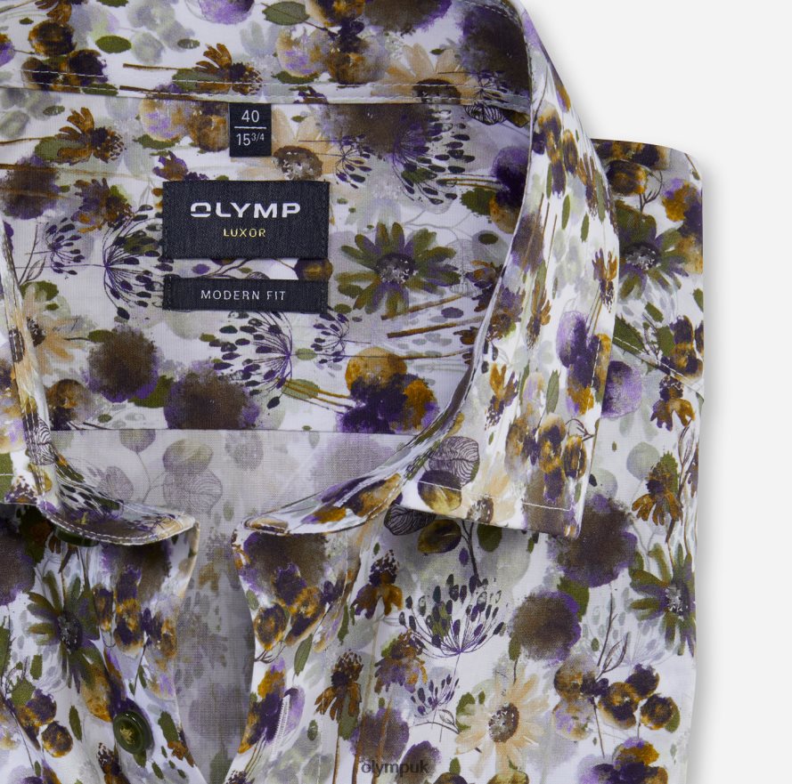 Clothing OLYMP Luxor Modern Fit, Business Shirt, Global Kent, Lime NZ22L931