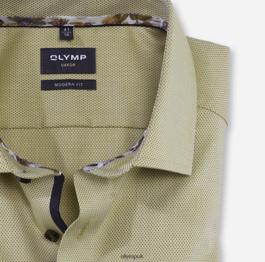 Clothing OLYMP Luxor Modern Fit, Business Shirt, Global Kent, Lime NZ22L990