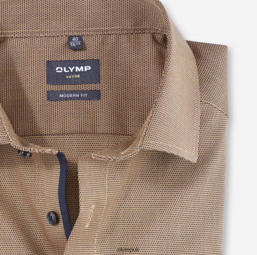 Clothing OLYMP Luxor Modern Fit, Business Shirt, Global Kent, Mandarin NZ22L1232