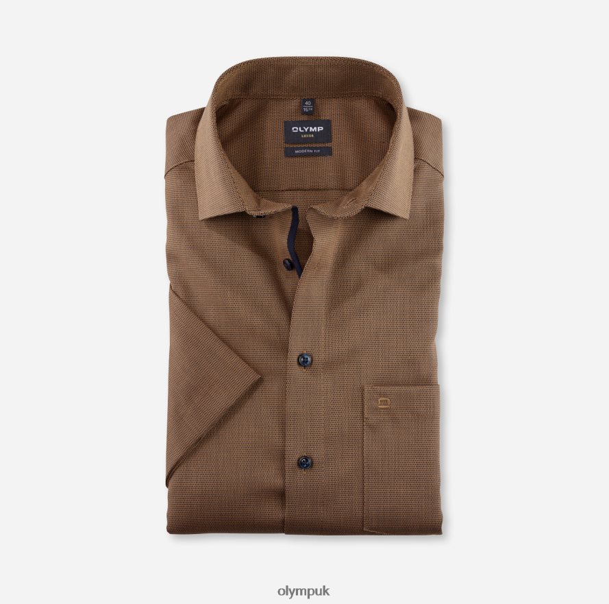 Clothing OLYMP Luxor Modern Fit, Business Shirt, Global Kent, Mandarin NZ22L1247