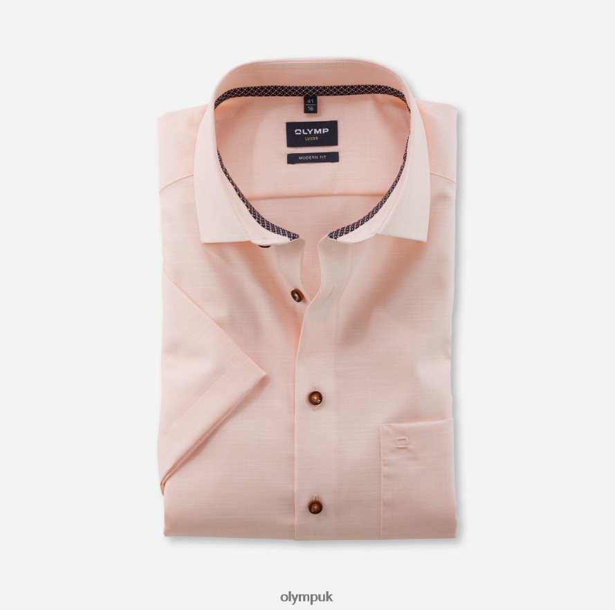 Clothing OLYMP Luxor Modern Fit, Business Shirt, Global Kent, Mandarin NZ22L1279