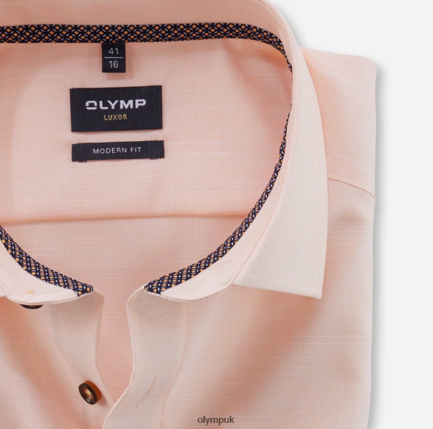 Clothing OLYMP Luxor Modern Fit, Business Shirt, Global Kent, Mandarin NZ22L1279