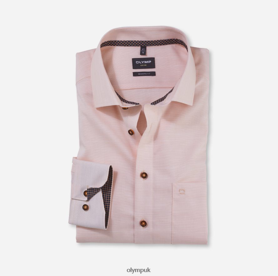 Clothing OLYMP Luxor Modern Fit, Business Shirt, Global Kent, Mandarin NZ22L1313