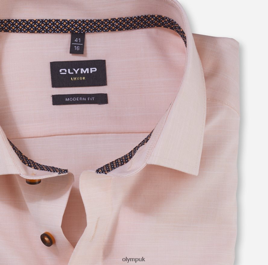 Clothing OLYMP Luxor Modern Fit, Business Shirt, Global Kent, Mandarin NZ22L1313
