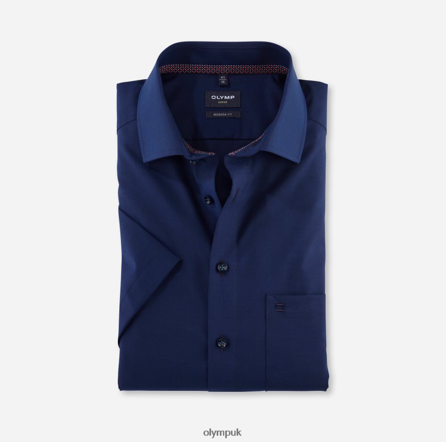 Clothing OLYMP Luxor Modern Fit, Business Shirt, Global Kent, Midnight Blue NZ22L1226