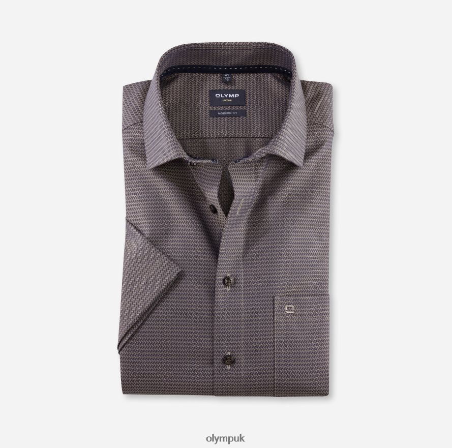 Clothing OLYMP Luxor Modern Fit, Business Shirt, Global Kent, Natural NZ22L1241