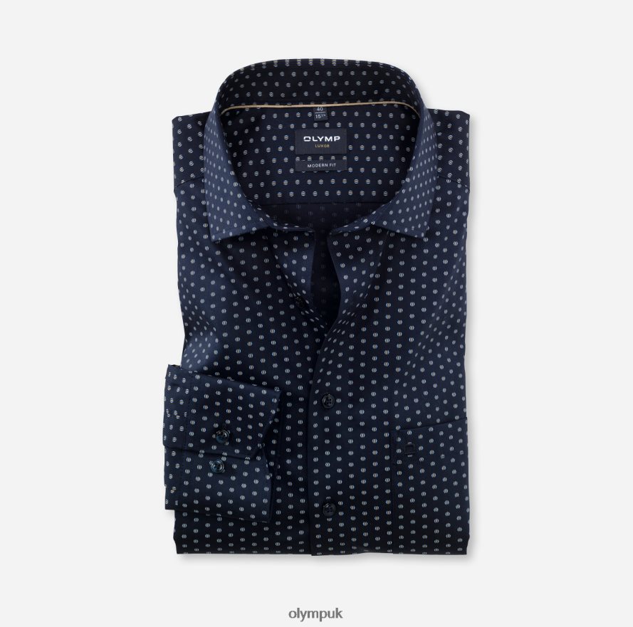 Clothing OLYMP Luxor Modern Fit, Business Shirt, Global Kent, Natural NZ22L1366