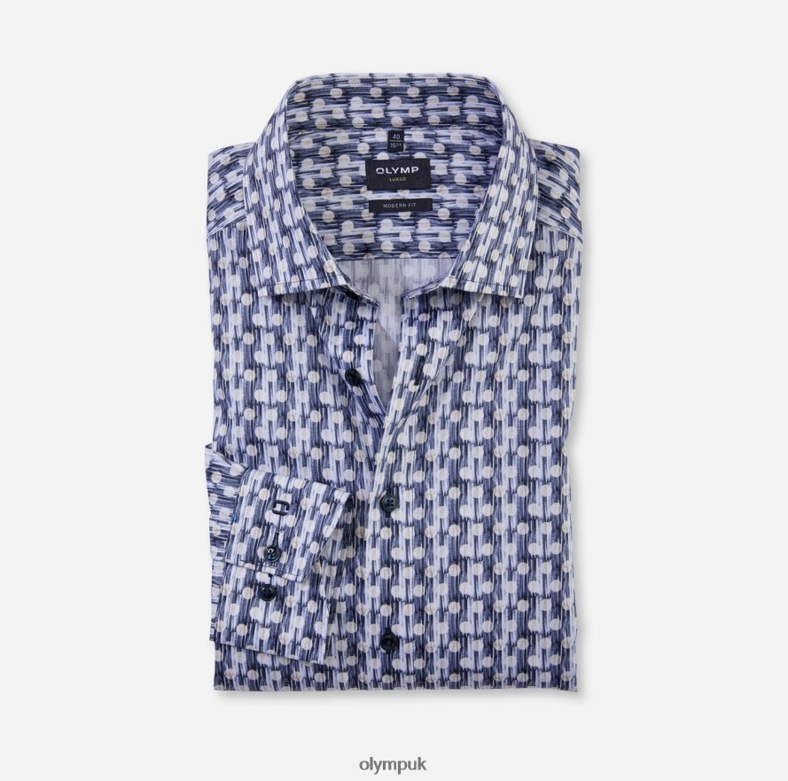 Clothing OLYMP Luxor Modern Fit, Business Shirt, Global Kent, Natural NZ22L960