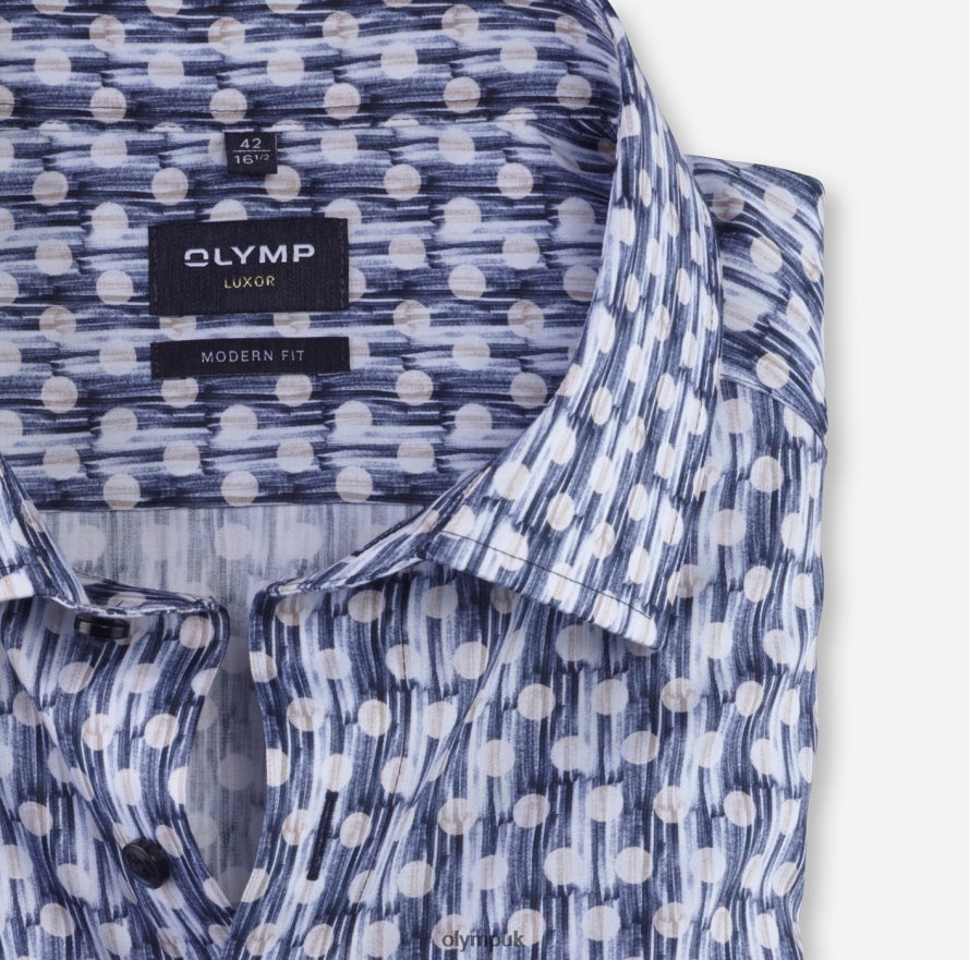 Clothing OLYMP Luxor Modern Fit, Business Shirt, Global Kent, Natural NZ22L962