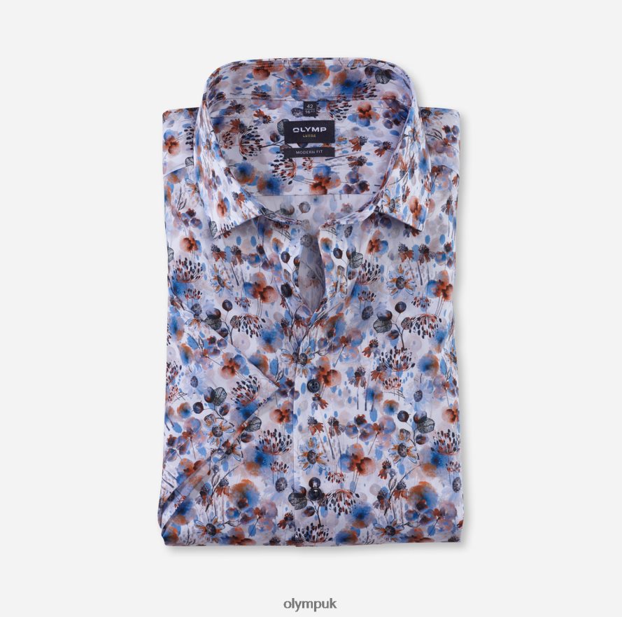 Clothing OLYMP Luxor Modern Fit, Business Shirt, Global Kent, Orange NZ22L1159