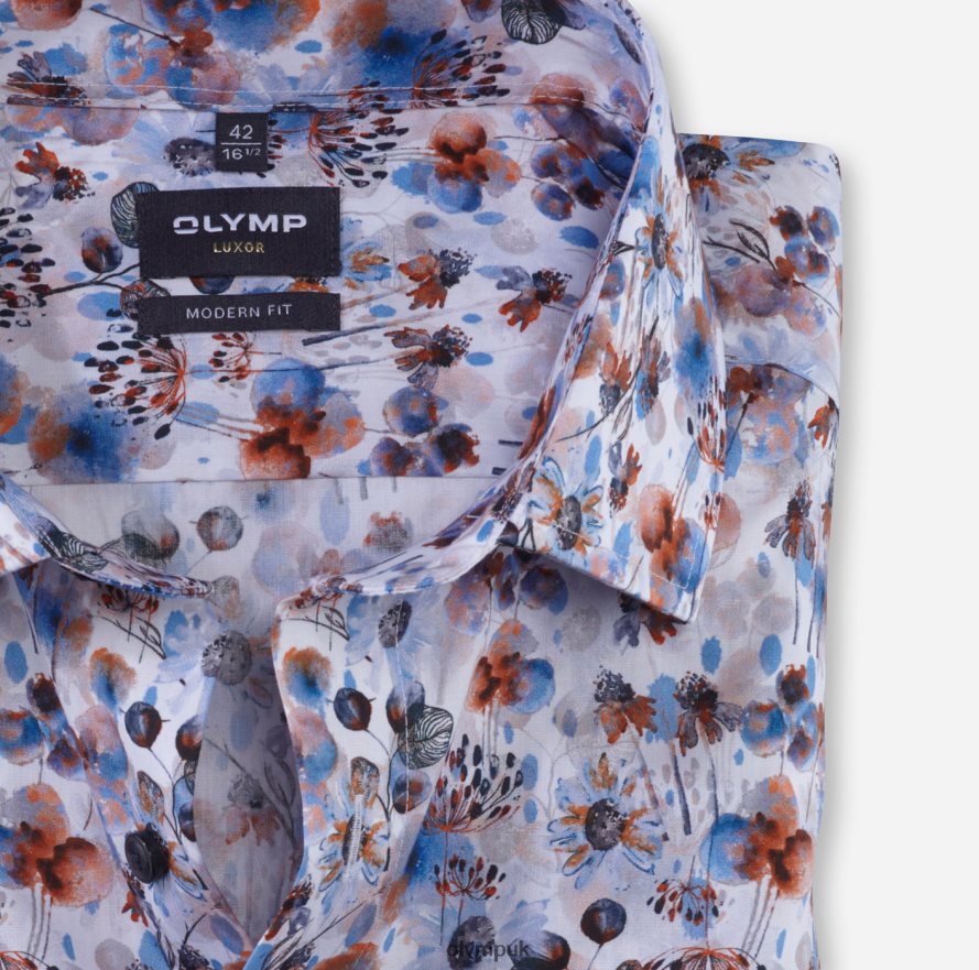 Clothing OLYMP Luxor Modern Fit, Business Shirt, Global Kent, Orange NZ22L1159