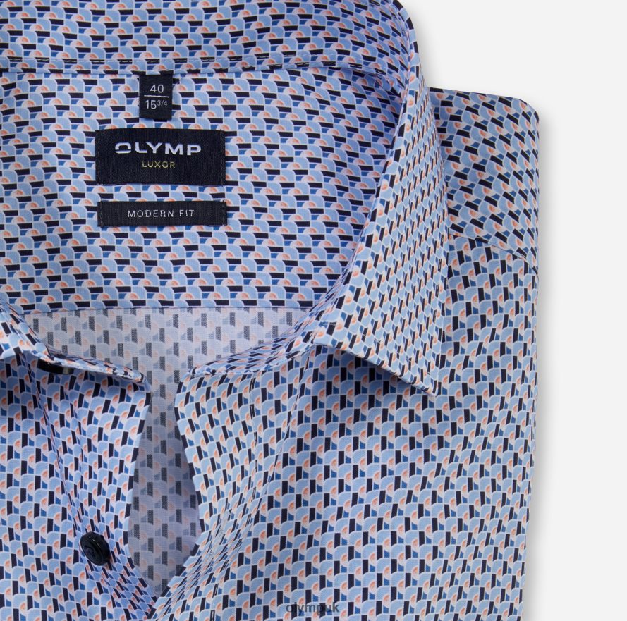 Clothing OLYMP Luxor Modern Fit, Business Shirt, Global Kent, Orange NZ22L1192