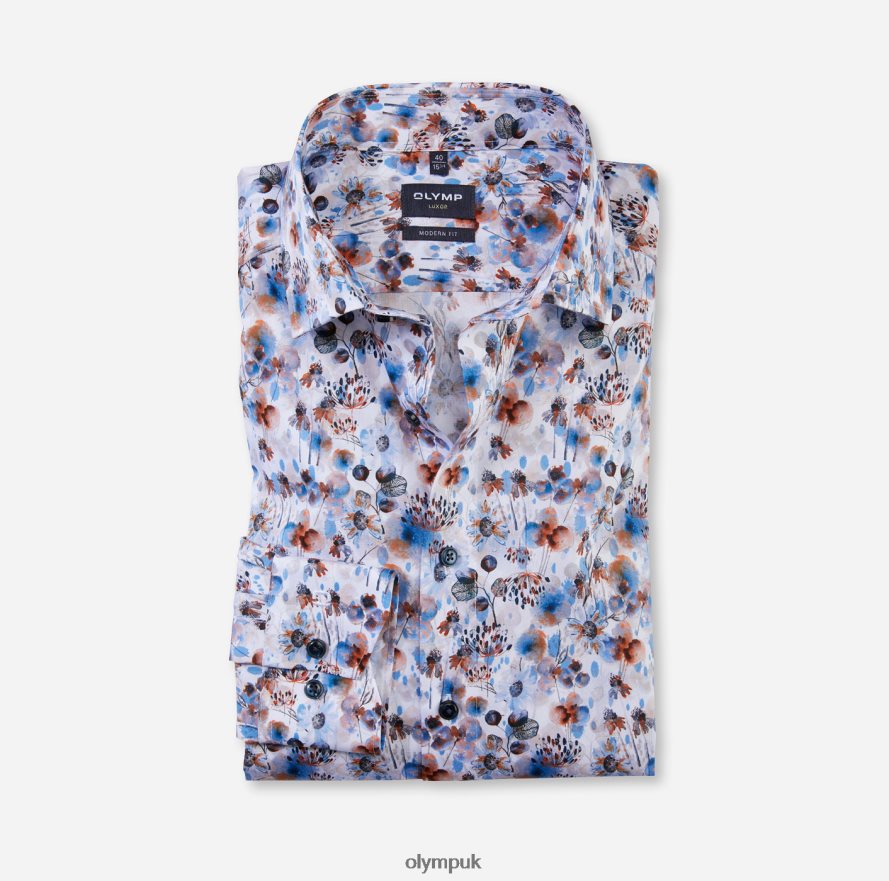 Clothing OLYMP Luxor Modern Fit, Business Shirt, Global Kent, Orange NZ22L951