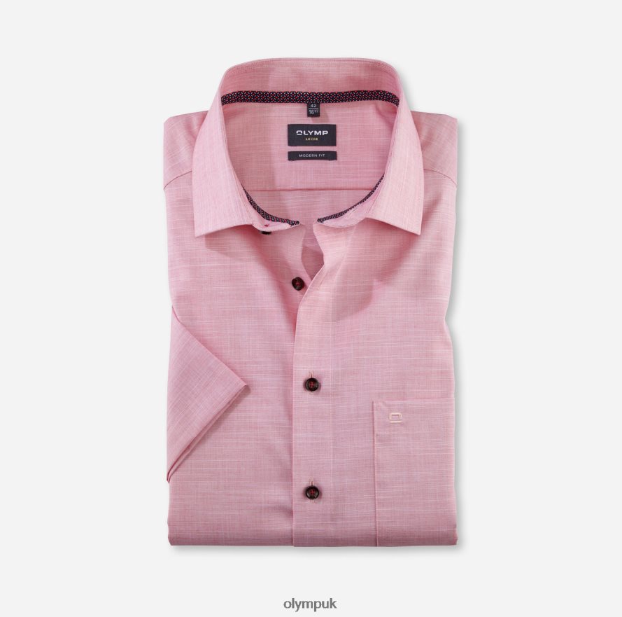 Clothing OLYMP Luxor Modern Fit, Business Shirt, Global Kent, Red NZ22L1223