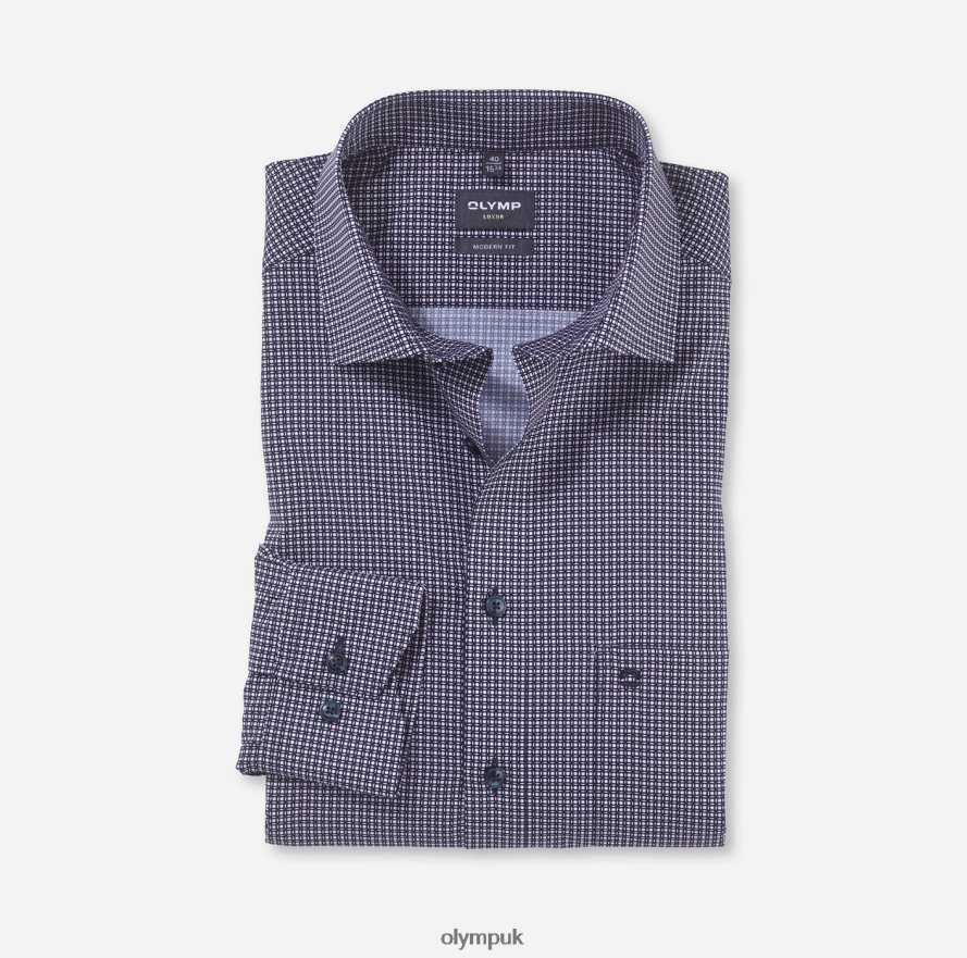 Clothing OLYMP Luxor Modern Fit, Business Shirt, Global Kent, Rose NZ22L1105