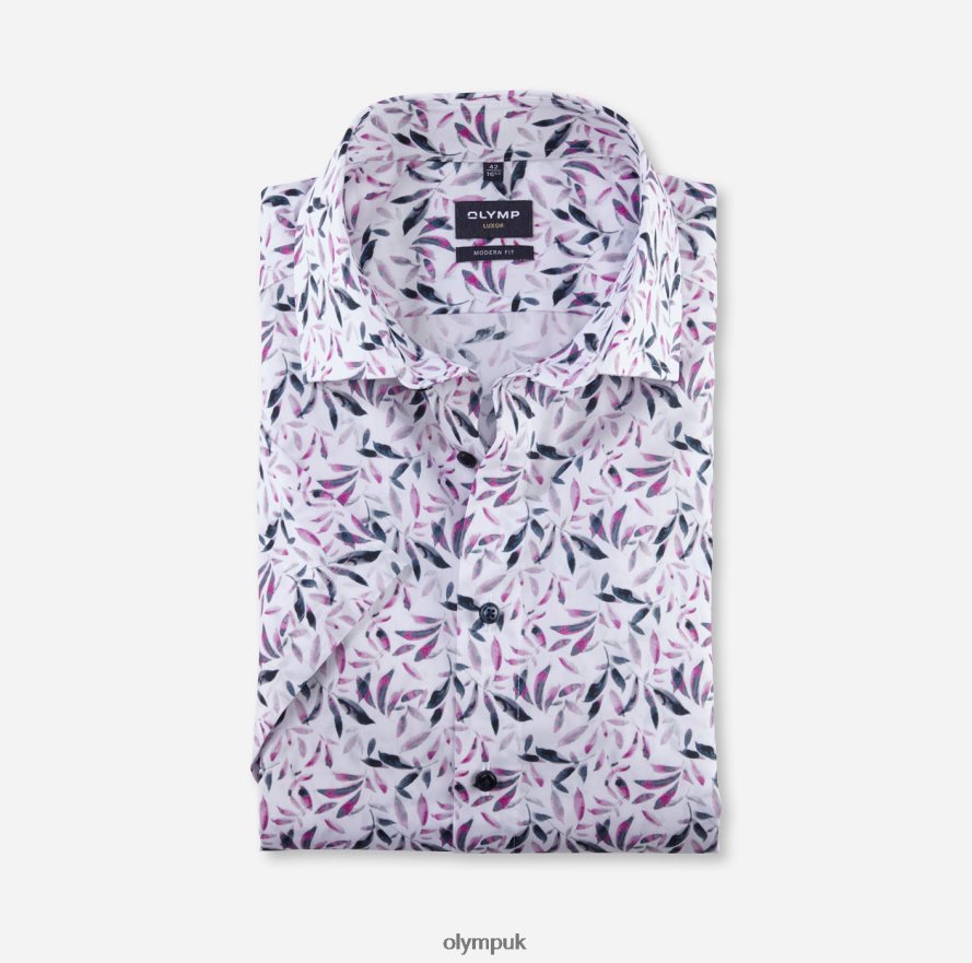 Clothing OLYMP Luxor Modern Fit, Business Shirt, Global Kent, Rose NZ22L1202