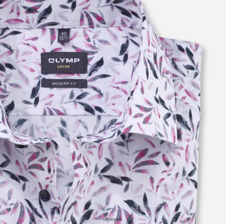 Clothing OLYMP Luxor Modern Fit, Business Shirt, Global Kent, Rose NZ22L1291