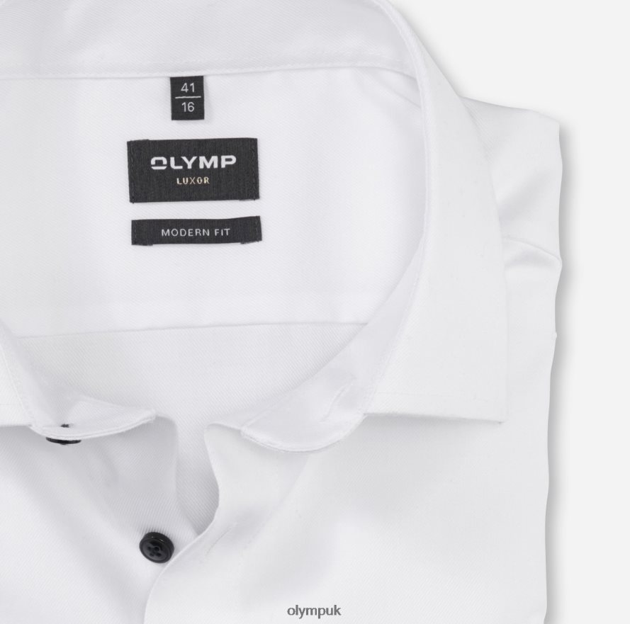 Clothing OLYMP Luxor Modern Fit, Business Shirt, Global Kent, White NZ22L954