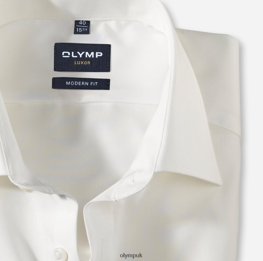 Clothing OLYMP Luxor Modern Fit, Business Shirt, Long Sleeve Extra Long, New Kent, Beige NZ22L1451