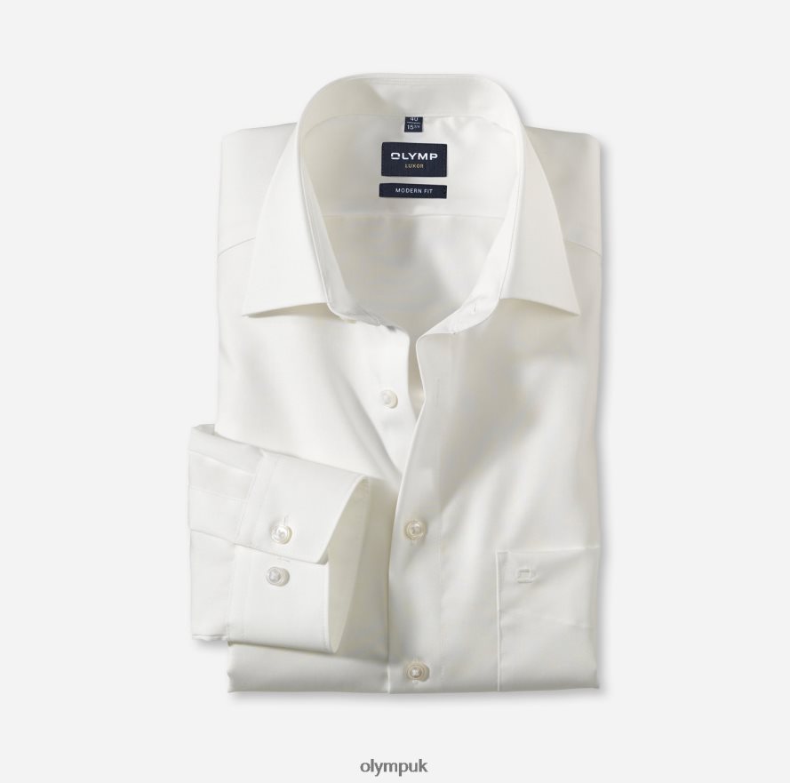 Clothing OLYMP Luxor Modern Fit, Business Shirt, New Kent, Beige NZ22L1382