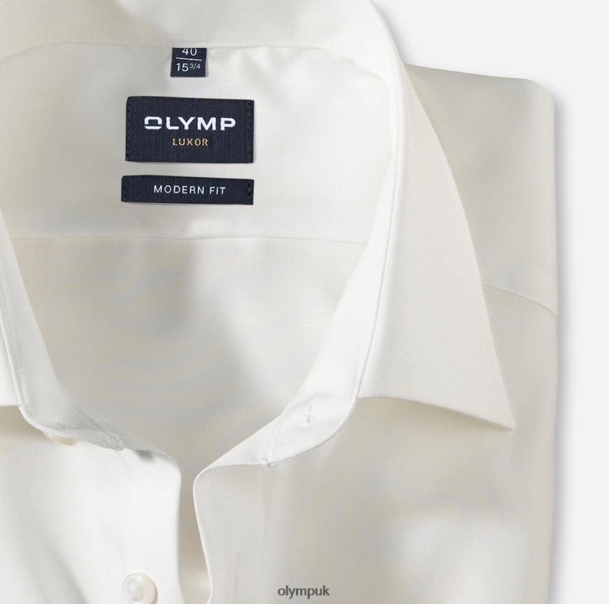 Clothing OLYMP Luxor Modern Fit, Business Shirt, New Kent, Beige NZ22L1382