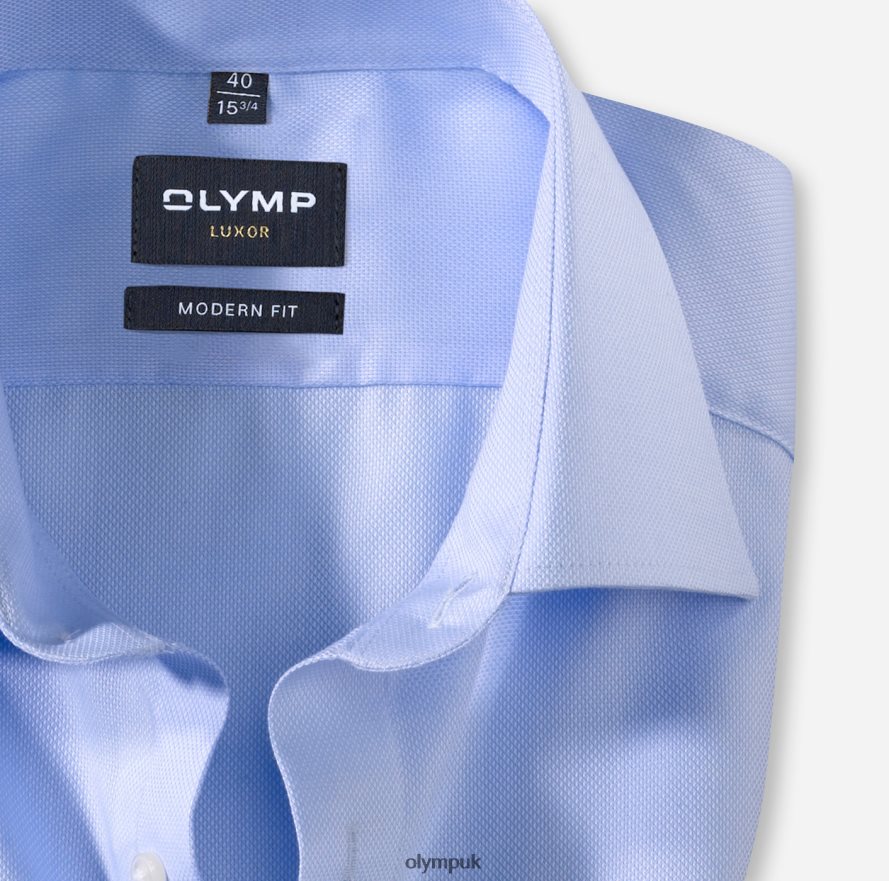 Clothing OLYMP Luxor Modern Fit, Business Shirt, New Kent, Bleu NZ22L1006