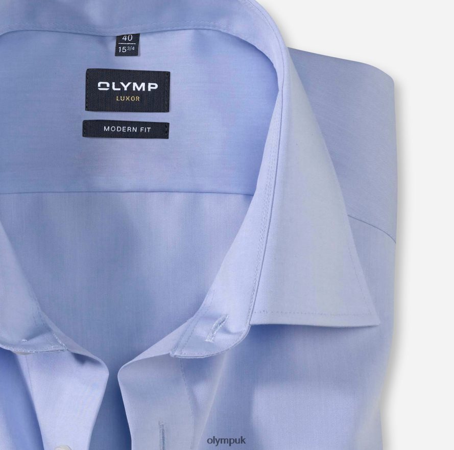 Clothing OLYMP Luxor Modern Fit, Business Shirt, New Kent, Bleu NZ22L1389